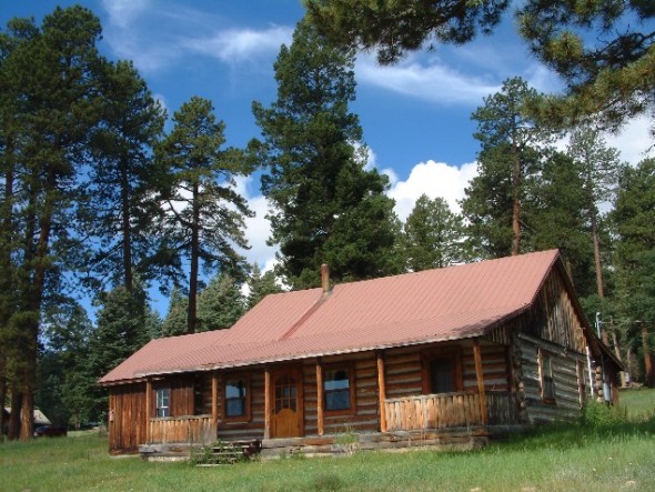 Ranch house on the Valles Caldera National Preserve.