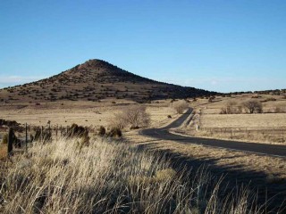 The back road to Santa Fe, Bonanza Creek Road, off State Road 14 by the Lone Butte General Store.
