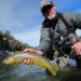 Toner Mitchell poses with brown trout caught in the Chama River of northern New Mexico.