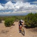 mountain biker on new mexican trail