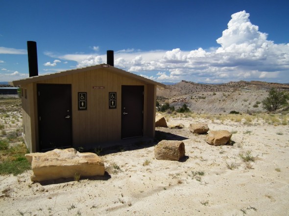 New outhouse at Galisteo Dam